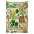thumbnail image 3 of Ambesonne Veggie Emoji Tablecloth Rectangular Table Cover, Food Lover Theme Green, 52"x70", Pale Khaki and Fern Green, 3 of 4
