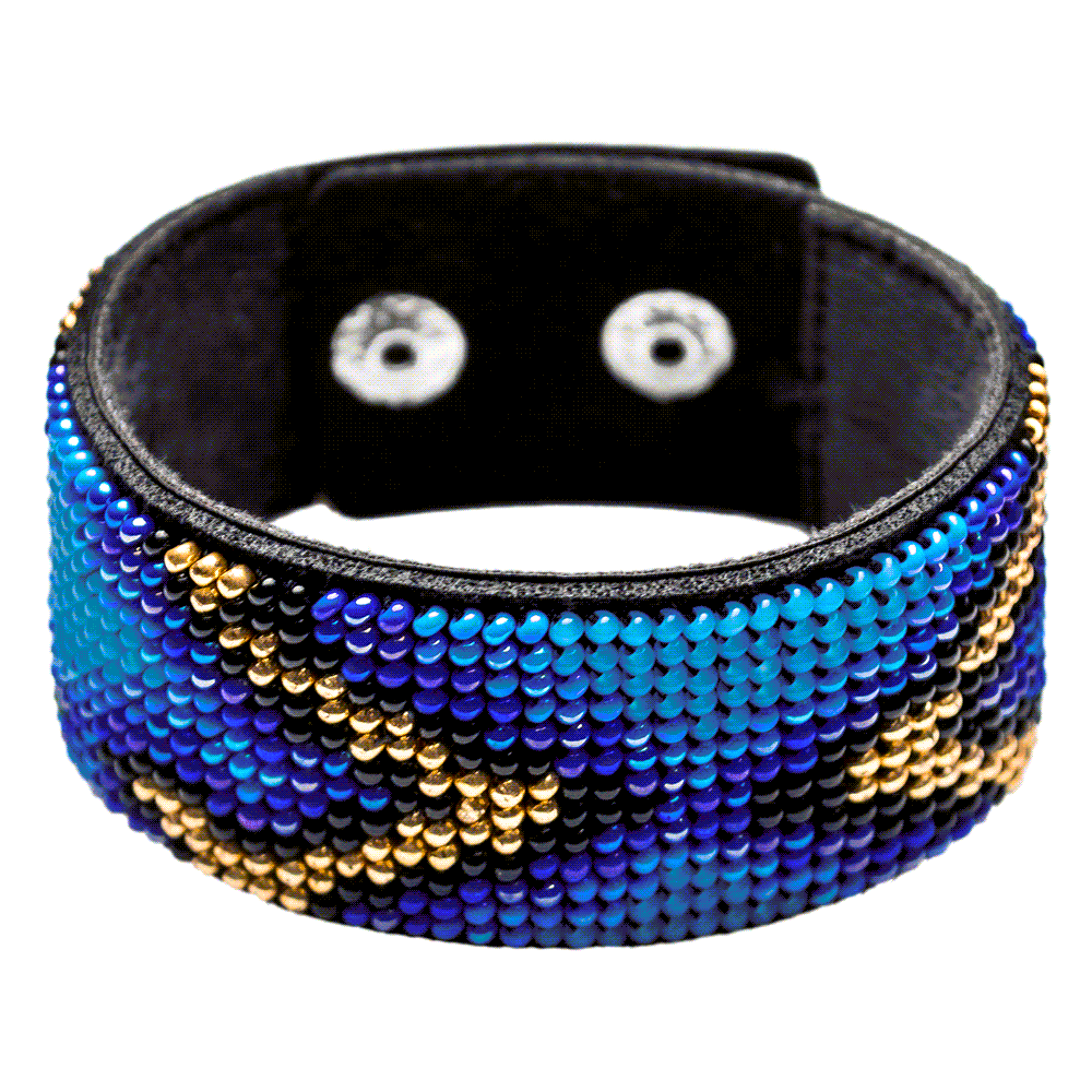 Bead embroidery kit on artificial leather FLBB-029