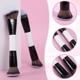 thumbnail image 3 of 4-Piece Foundation, Contouring & Concealer Brush Set — Dual-Ended Professional Makeup Brush Kit, Suitable for Powder, Blush, Concealer, Eyeshadow, and Liquid/Loose/Cream Products.,Black, 3 of 8