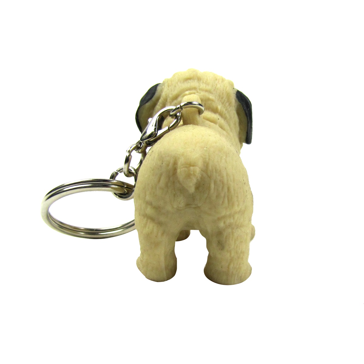 Acrylic French Bulldog Pug Dog Key Chains Ring Keychains Keyring Jewelry  For Women Girls Bag Car Pendant Gifts