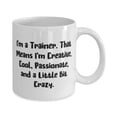 thumbnail image 2 of I'm a Trainer. That Means I'm Creative, Cool, Passionate, and a. Trainer 15oz Mug, Inappropriate Trainer, Cup For Colleagues, 2 of 2