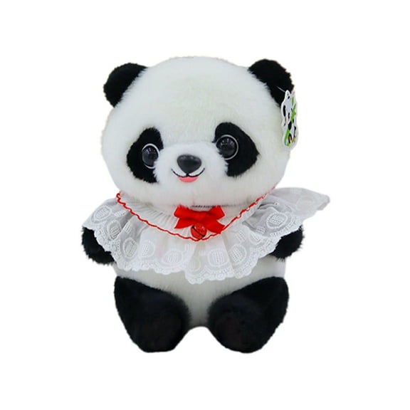 LGHDIWN 9.8" Panda Stuffed Animals Plush, Cute Plushies for Animal Themed Parties Teacher Student Award, Animal Toys for Baby, Boy, Girls, Great for Nursery, Room Decor, Bed