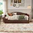 thumbnail image 4 of AFI Nantucket Wood Twin Size Daybed Frame with Twin Trundle Walnut, 4 of 16