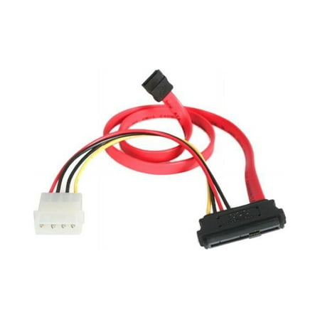 StarTech.com Model SAS729PW18 18" SAS 29 Pin to SATA Cable with LP4 Power