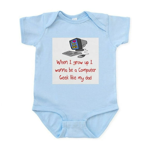 CafePress - Computer Geek Infant Bodysuit - Baby Light Bodysuit, Size Newborn - 24 Months