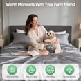 thumbnail image 6 of Luxury  Tencel & Viscose from  Cooling Sheet Set,Silky Soft Lyocell Sheets with Deep Pocket,  & Breathable Bedding with Pillowcases(Gray,California ), 6 of 6
