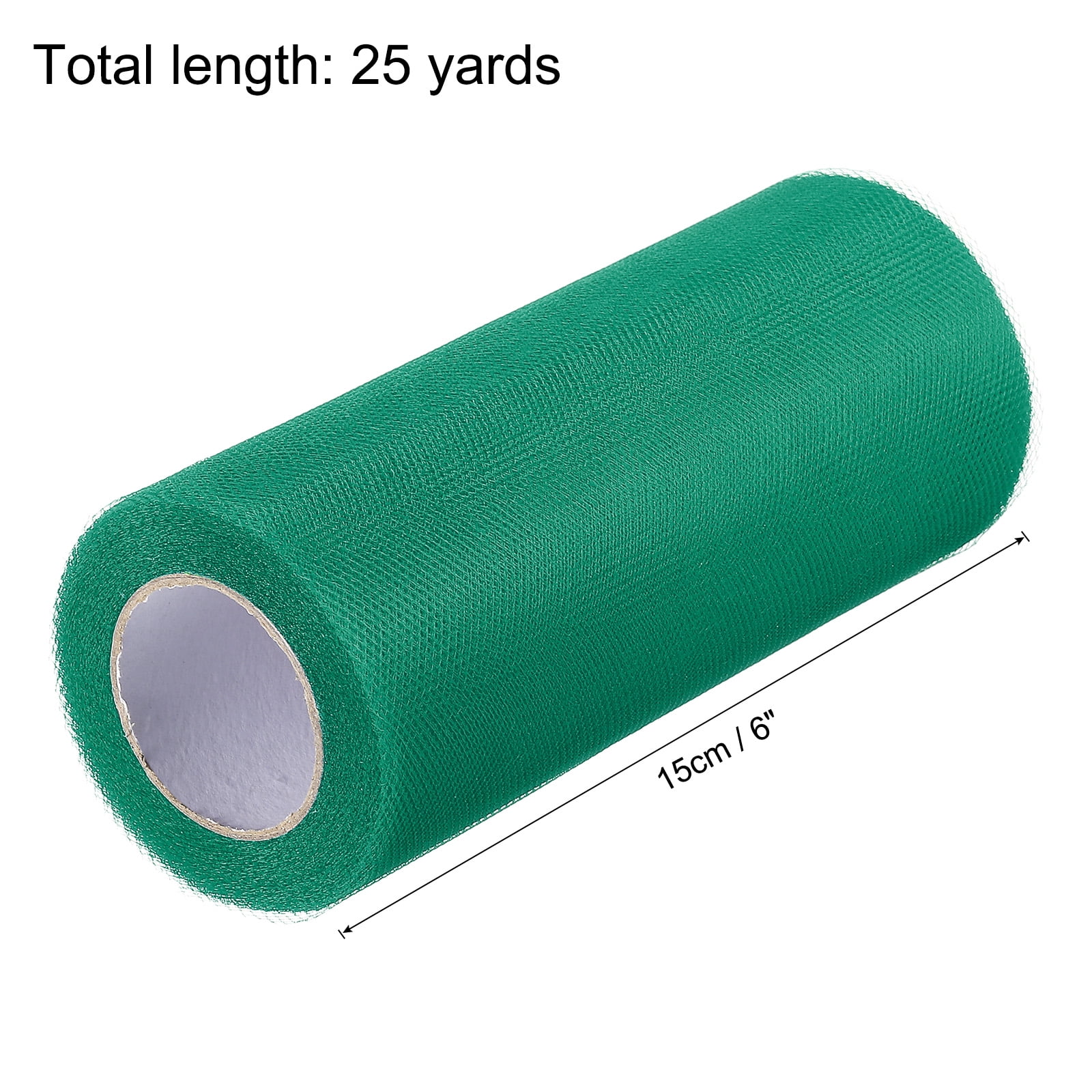 Tulle Rolls Fabric Spools 6" 25 Yards Army Green for Decoration Wrapping Wedding DIY Crafts