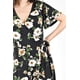 thumbnail image 4 of Vestido flores escote cruzado Roman Fashion /Juvenil, 9975 (Negro - verde) negro EG, 4 of 5