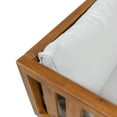 thumbnail image 6 of Christopher Knight Home 2 Piece Wood Outdoor Daybed with Cushion and Round Coffee Table, Light Gray Cushion, 6 of 13