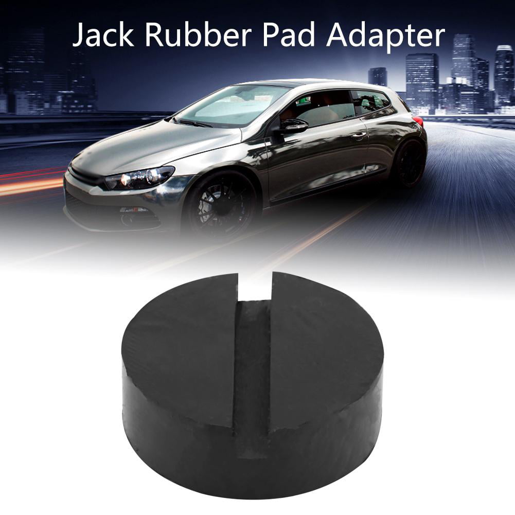 Qiilu Jack Pad Adapter Car Slotted Rubber Universal Floor Jack Pad Adapter Frame Rail Protector for Audi TT RS R8 A6 A7 