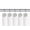Chrome, variant on Utopia Alley Shower Hooks - Shower Curtain Rings for Bathroom - Rust Resistant Shower Curtain Hooks for Shower Curtain or Liner - Shower Curtain Rings with Crystal Design - Set of 12, Brushed Nickel