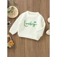 thumbnail image 3 of Bslissey Toddler Baby Girls Knitted Sweater Long Sleeve Letter Embroidery Warm Pullover Jumper Tops Infant Loose Knitwear for Casual Daily 6M 9M 12M 18M 24M 3T, 3 of 9