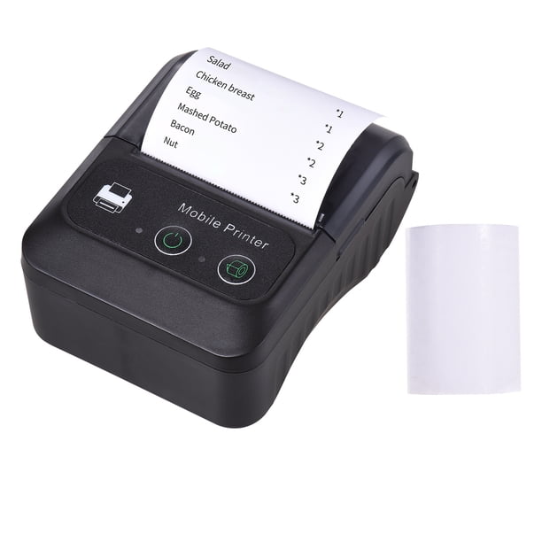 Portable Thermal Receipt Printer Wireless Bt Mini Receipt Receipt Pos Mobile Printer. Esc/pos Compatible with Android iOS Windows - Ruikalucky