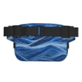 thumbnail image 3 of Rateoe Sparkling With Blue Print Fanny Pack Belt Bag for Women and Men, Square Double-Layer Waterproof Waist Pack with Adjustable Strap for Hiking, Jogging, Cycling, 3 of 9