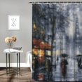 thumbnail image 2 of Awypu Chic Modern Bathroom Decor Paris Street View City Waterproof Shower Curtain Multiple Sizes White, 2 of 7