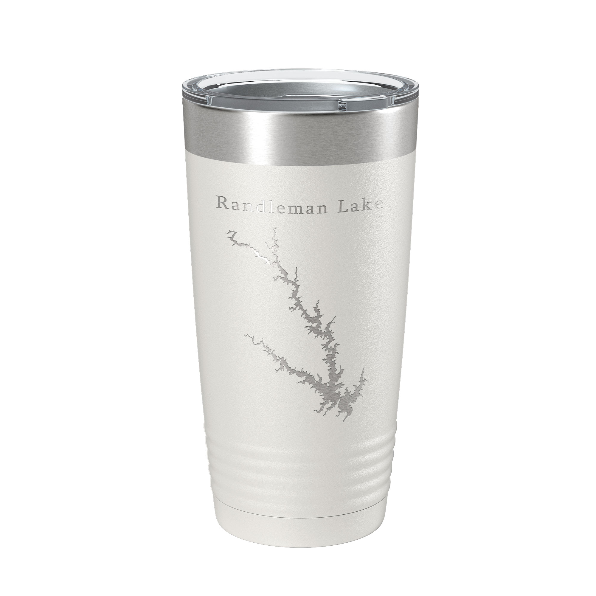 Randleman Lake Map Tumbler Travel Mug Insulated Laser Engraved Coffee