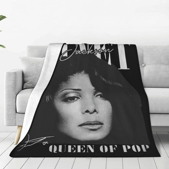 Janet Music Jacksson Flannel Blanket Air Conditioning Blanket Nap Blanket Sofa Throw Blanket Throw Blankets 50"X40"