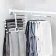 thumbnail image 2 of Juego de 2 perchas para pantalones de acero inoxidable que ahorran espacio, 2 of 5