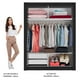 thumbnail image 5 of Ropero Closet Madesa Dallas 2 Puertas Corredizas 2 Cajones Negro/Blanco, 5 of 5