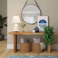 thumbnail image 5 of 26" Gold and White Glass Table Lamp With White Empire Shade, 5 of 9
