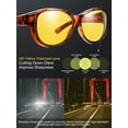 thumbnail image 4 of TINHAO Night Driving Glasses Fit Over Glasses for Men & Women Oversized Cat Eye HD Polarized Night Vision Glasses, 4 of 8