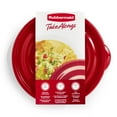 thumbnail image 5 of Rubbermaid TakeAlongs 6.2-cup Round Food Storage Containers, Ruby Red, 3 pack, 5 of 6
