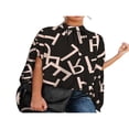 thumbnail image 1 of EIMELI Femmes Blouse d'Été Manches Chauves-Souris Chemise à Col Rond à Imprimé Uni, 1 of 4