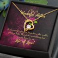 thumbnail image 5 of Forever Love Pendant Necklace with The World's Greatest Mom Message Card – 14K White Gold or 18K Gold Finish, 5 of 20