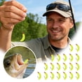 thumbnail image 2 of Soft Worms 2cm Lures Bass Fishing Baits Silicone Worm Lures with Hooks Biomimetic Maggot Earthworm Bait for Trout Crappie Panfish Bluegill Sunfish Freshwater Saltwater 40PC, 2 of 5