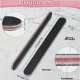thumbnail image 2 of Professional 200 Pcs Nail Files, 100/180 Grit, Double Sided Emery Board for Acrylic and Natural Nails, Black Nail Buffer Files for Home and Salon, 2 of 4