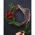 thumbnail image 3 of NOGIS Grapevine Wreath Set, 2 Pieces Natural Vine Branch Wreath Christmas DIY Rattan Wreath Garland for Christmas Holiday Craft Wedding Decor (12 in), 3 of 7