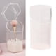 thumbnail image 5 of Organizador de maquillaje acrílico y porta brochas con tapa, organizador de maquillaje, cosméticos Hexágono, 5 of 9