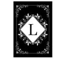 thumbnail image 3 of Briarwood Lane Black and White Monogram L Double-Sided Garden Flag, 3 of 4