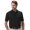 Black, variant on Monterey Club Men's Diagonal Emboss Texture Golf Polo Shirt #1207