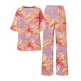 thumbnail image 5 of Summer Outfits For Women 2 Cotton Linen Set Oversized T Shirts Straight Leg Pant Plus Size Tracksuit, 5 of 5