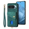 thumbnail image 2 of Feishell for Google Pixel 9 / 9 Pro, Wallet Case with Card Holder Leather Card Slots Kickstand Shockproof RFID Blocking Magnetic Clasp Protective Cover for Women Men for Google Pixel 9 / 9 Pro, Green, 2 of 12