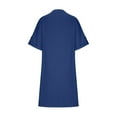 thumbnail image 5 of Cyber&Monday Deals Dyegold Sundresses for Women Casual Beach - Dresses for Women 2023 Casual V Neck Short Sleeve Button Down Midi Shirt Sundresses ​Casual Loose Flowy ​Party ​Dress, 5 of 7