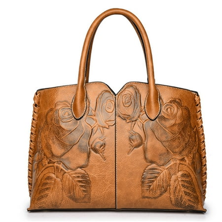 Women Leather Handbags Fashion Satchel Bags Shoulder Purses Top Handle Work