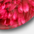 thumbnail image 3 of Designart 'Pink Aster Flower Petals Close up ' Modern Wall Clock, 3 of 4