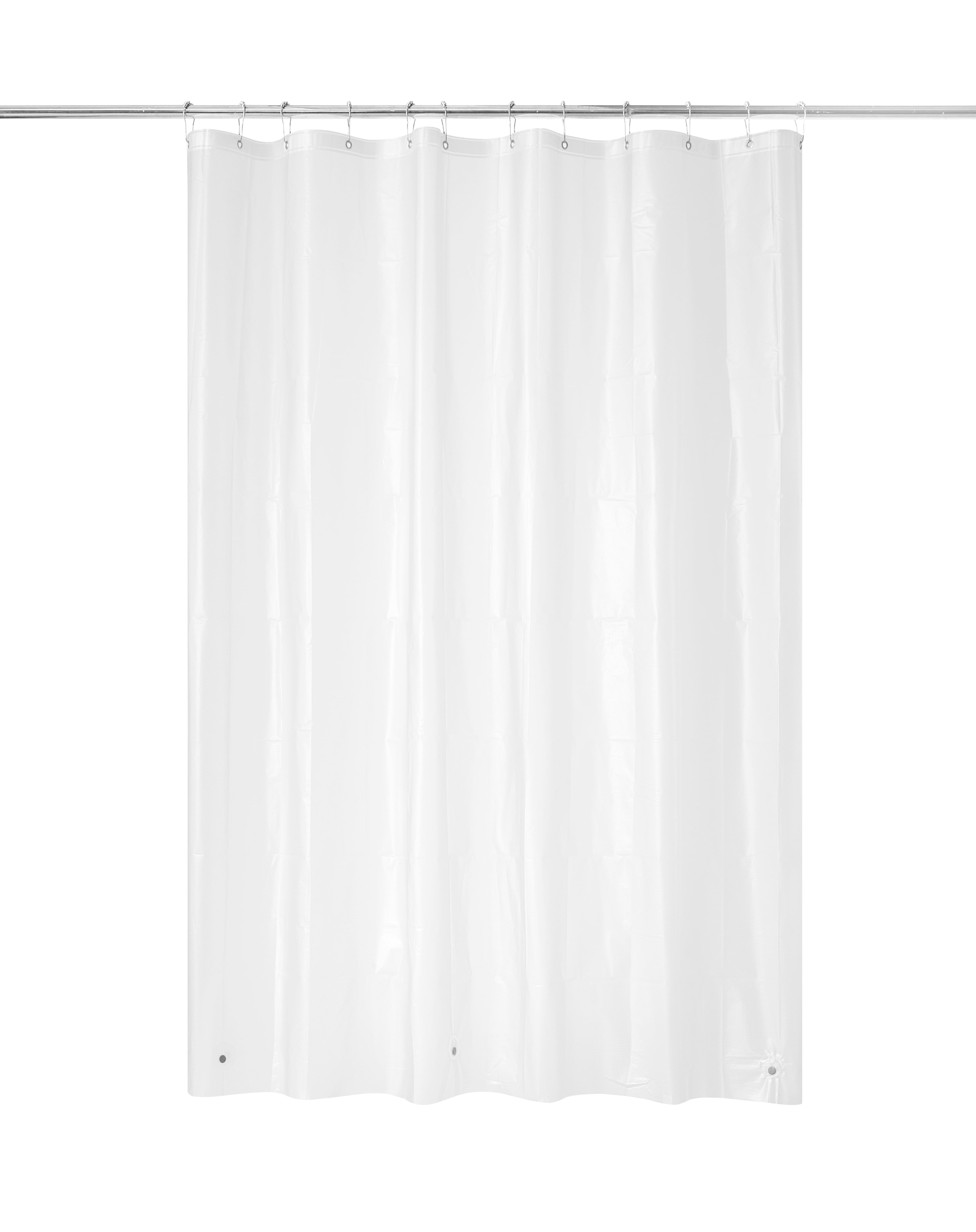 Mainstays 14-Piece Geometric Shower Curtain Set, Red & Black, 72 in x 72 in, Fabric Curtain, PEVA Liner, Hooks