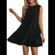 thumbnail image 1 of Vestido Tipo Chaleco Sin Mangas con Cuello Redondo en Color Liso, Negro, Talla XL, 1 of 6