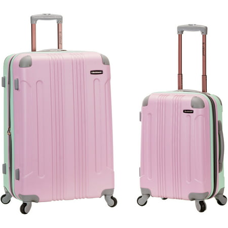Rockland Melbourne 2-Piece Expandable ABS Spinner Luggage Set, Mint - 0