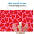 thumbnail image 5 of Bingfone Red Love Heart Large Gaming Mouse Pad,Extended Desk Mousepad With Stitched Edges,Non-Slip Base,Water Resist Keyboard Pad For Gamer, Office & Home, 29.5 X 16 In, 5 of 9