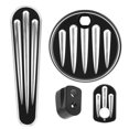 thumbnail image 2 of Fuel  Door Cover Dash Insert Cover Motorcycle Ignition  Motorcycle Accessory Fuel  Door &amp; Dash Insert &amp; Ignition  Kit Stripe Style Fit For FLHX / FLHT / FLTR / FLHTCUTG, 2 of 8