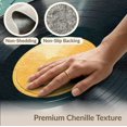 thumbnail image 6 of ODIKA 3'x5' Washable Throw Rug Stain Resistant, Low Profile, Non-Slip Vinyl Vintage Record Music Note Geometric Border Retro Concentric for Entryway, Kitchen, Mudroom, 6 of 7