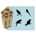 thumbnail image 1 of Birds on Tree Branches Silhouettes Rubber Stamp Set for Scrapbooking Crafting Stamping - Mini 1/2 Inch, 1 of 7