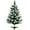 Green, variant on 2Ft Artificial Christmas Tree Green Tabletop Christmas Tree with Flocking Snow Frost Tips Plastic Stand Mini Xmas Pine Tree for Party Supplies Indoor Outdoor Holiday Home Decoration