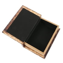 unbranded Vintage Book Shaped Trinket Storage Box Key Hiding Box Simulation Book Statue