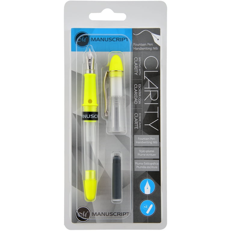 clarity pen manuscript fountain pen ink