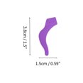 thumbnail image 4 of Unique Bargains 5 Pair Eyeglass Temple Tips Large Ear Hook Pattern Anti-slip Ear Hooks 1.50"x0.59"x0.10" Purple, 4 of 5